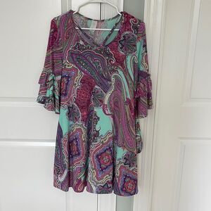 Pretty paisley dress sz medium
